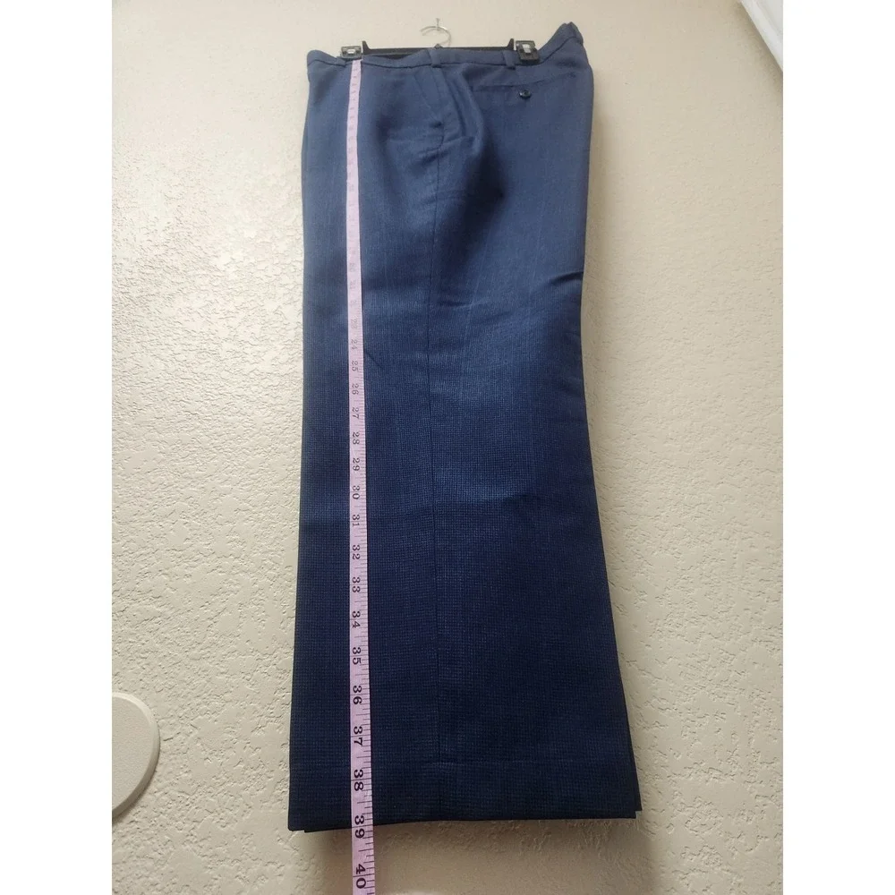 Brooks Brothers Men's Blue Chino Dress Pants Clark Fit W42/L30 Cotton